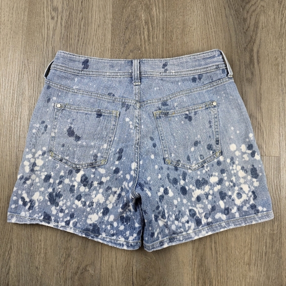 Anthropplogie Pilcro And The Letterpress Paint Splattered Denim Shorts Size 26 - Picture 6 of 10